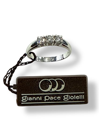 Ringe Gianni Pace Dame Trilogy  in Weißgold Diamante 0.32 Ct GPGTRY5.5 - GPGTRY5.5